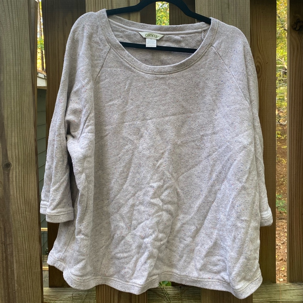 Orvis 3/4 sleeve sweater